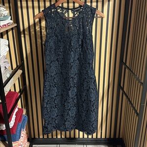 Banana Republic Midnight Blue Lace Top